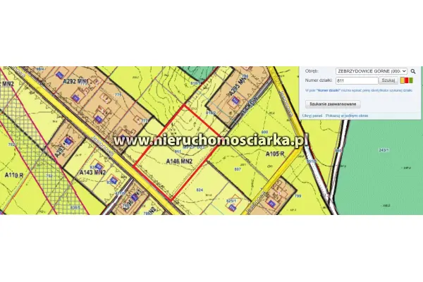 cieszyński, Zebrzydowice, Ostatnia działka budowlana - Zebrzydowice ul. Jesionowa